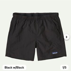 Patagonia Black on Black Baggies Shorts